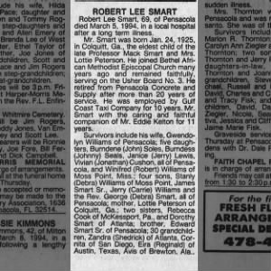 Obituary for ROBERT LEE SMART
