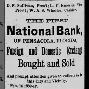 First National Bank of Pensacola, Florida
